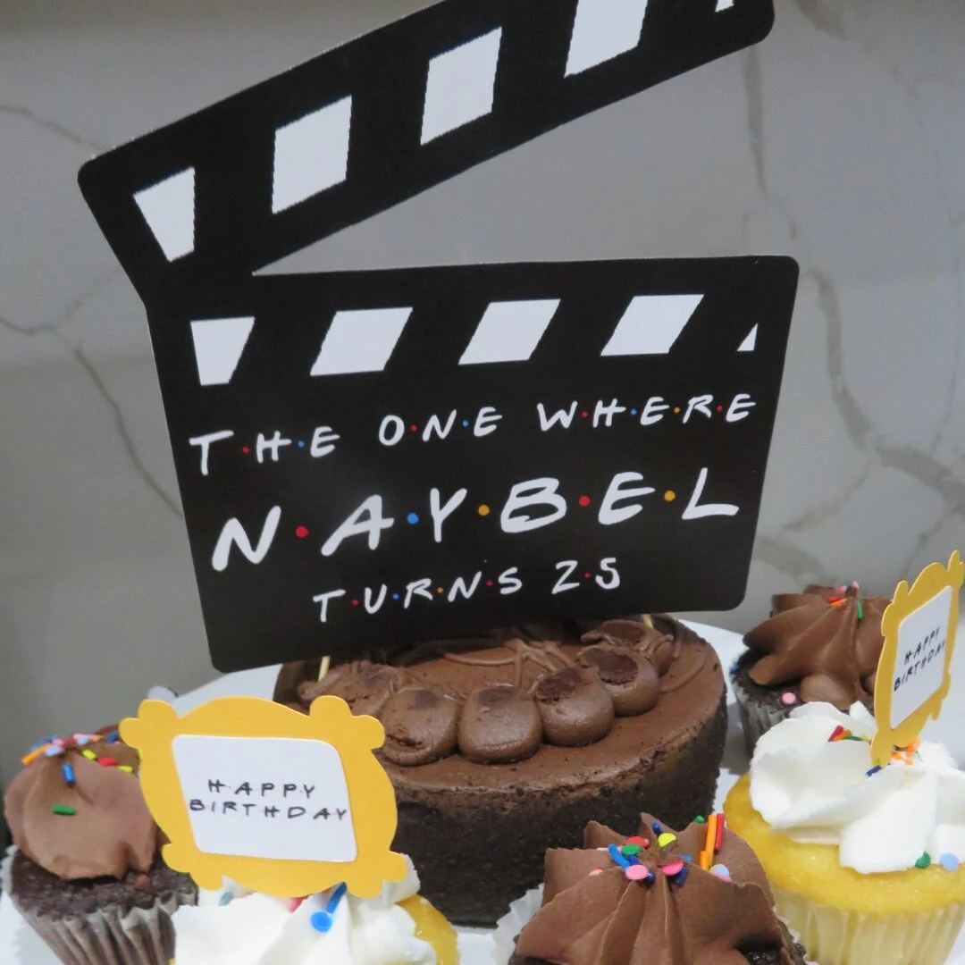Friends-inspired custom cake topper